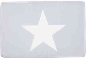 Коврик для ванной флис губка 40*60    ЗВЕЗДА /